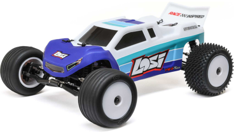 RC auto Losi Mini-T 2.0 V2 Brushless 1:18 RTR, modrá