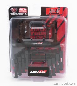 M2-machines Accessories Set 5x Advan Garage Set Officina Čtyřsloupový zvedák 1:64, černá