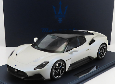 Maserati models Maserati Mc20 2020 - Con Vetrina - With Showcase 1:12 Bianco Audace - Matná Bílá