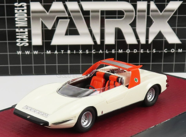 Matrix scale models Alfa romeo P33 Roadster Pininfarina 1968 1:43 Bílá