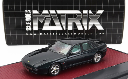 Matrix scale models Ferrari 456gt Sedan 1993 1:43 Green Met