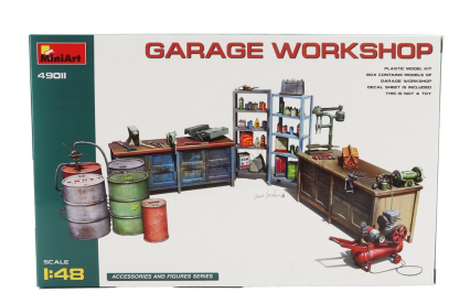 Miniart Accessories Garage Workshop 1:48 /