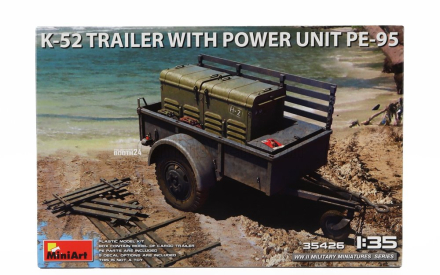 Miniart Accessories Trailer With K-52 Power Unit Pe-95 Military 1945 1:35 /