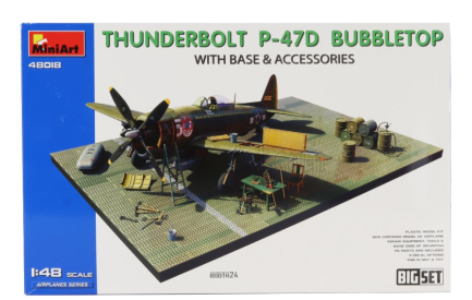 Miniart Dragon wings P-47d-30 Thunderbolt Bubbletop Airplane Military With Base & Accessories 1942 1:48 /