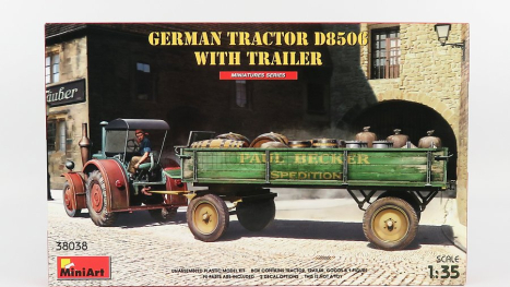 Miniart Lanz Bulldog D8506 Tractor With Trailer 1942 1:35 /