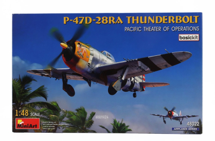 Miniart Thunderbolt P-47d-28ra Airplane Military 1942 1:48 /