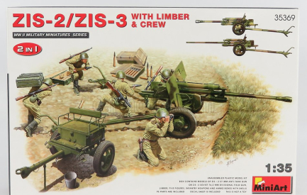 Miniart ZIS 2/zis-3 With Limber & Crew 1:35 /