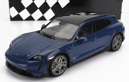 Minichamps Porsche Taycan Turbo S Cross Turismo 2021 1:18 Blue Met