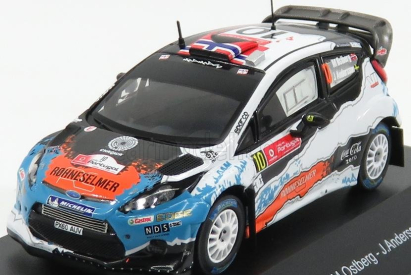 Minipartes Ford england Fiesta Rs Wrc N 10 Rally Portugal 2012 M.ostberg - J.andersson 1:43 Matná Černá Bílá Světle Modrá Oranžová