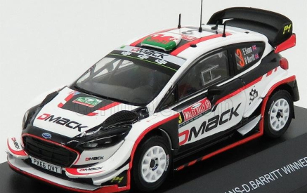 Minipartes Ford england Fiesta Wrc N 3 Winner Rally Wales 2017 E.evans - D.barritt 1:43 Bílá Černá Červená