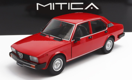 Mitica-diecast Alfa romeo Alfetta Berlina 2000l 1978 - Cerchi Millerighe Wheels 1:18 Rosso Alfa 501 Červená