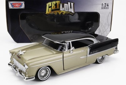 Motor-max Chevrolet Bel Air 1955 1:24 Zlatá Černá