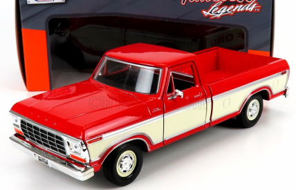 Motor-max Ford usa F-150 Pick-up Custom 1979 1:24 Červený Krém