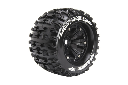 MT-PIONEER SPORT 1/8 1/2 offset 17mm hex Black Rims