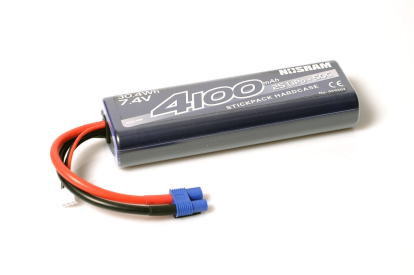 NOSRAM 4100mAh - 7.4V - 50C LiPo Car Stickpack Hardcase - EC3 konektor