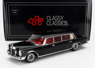 Nzg Mercedes benz S-class 600 Lwb Pullman (w100) 1969 1:18 Black