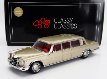 Nzg Mercedes benz S-class 600 Lwb Pullman (w100) 1969 1:18 Champagne