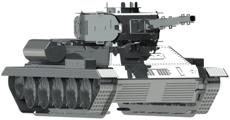 Ocelová stavebnice tank T-34/85