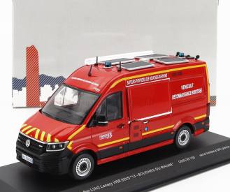 Odeon Volkswagen Krafter L2h2 Van Lanery Vrr Sdis 13 Gard Vehicule Reconnaissance Robotisee Bouches Du Rhone Sapeurs Pompiers 2020 1:43 Červená Žlutá