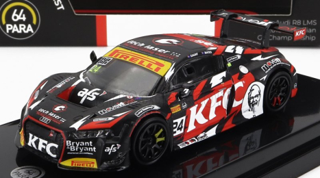 Paragon-models Audi R8 Lms Team Kfc Racing N 24 Australian Gt Championship 2018 T.bates - D.gaunt 1:64 Černá Červená