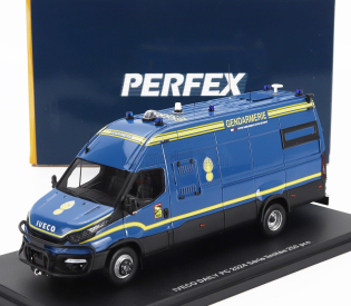 Perfex Iveco fiat Daily Van Long Gendarmerie Pc Police 2024 1:43 Modrá Žlutá