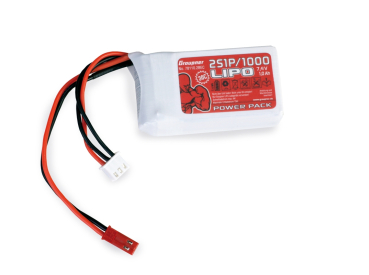 Power Pack LiPo 2/1000 7,4 V 30C BEC