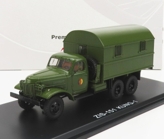 Premium classixxs ZIL 151 Kung-1m Nva Truck 3-assi 1951 1:43 Vojenská Zelená