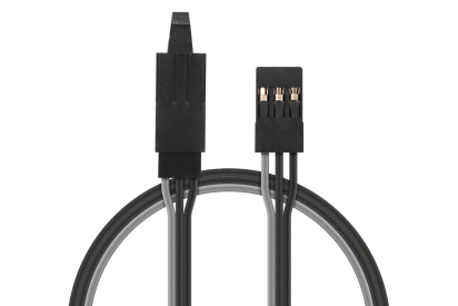 Prodlužovací kabel Černý 30cm JR s Pojistkou