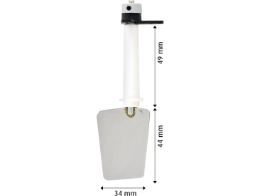 Raboesch kormidlo kompletní kov 35x37mm