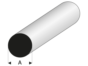 Raboesch profil ASA kulatý 1.5x1000mm