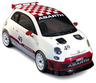 RC auto Fiat 500 Abarth 1:9 RTR sada