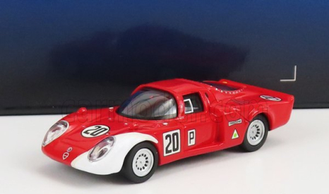 Ricko Alfa romeo 33.2 N 20 24h Daytona 1968 U.schutz - N.vaccarella 1:87 Červená Bílá