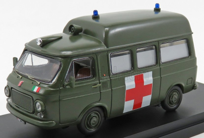 Rio-models Fiat 238 Van Tetto Alto Ambulanza Esercito Italiano 1970 1:43 Vojenská Zelená