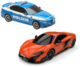 Sada RC aut Alfa Romeo Qiulia Q Polizia a McLaren 675LT