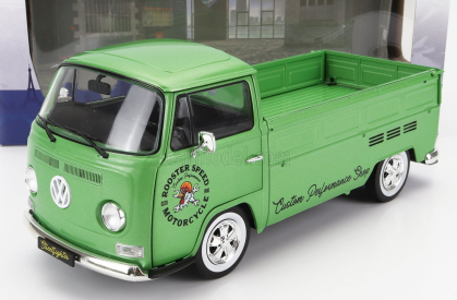 Solido Volkswagen T2 Pick-up Rooster Speed Motorcycle Custom 1968 1:18 Zelená