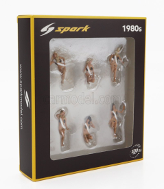 Spark-model Figures Set 6x Grid Girls 1980s 1:43 Bílá Růžová