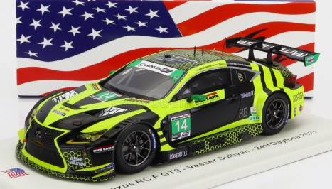 Spark-model Lexus Rc F Gt3 Team Aim Vasser Sullivan N 14 24h Daytona 2021 A.telitz - O.gavin - K.kirkwood - J.hawksworth 1:43 Černá Žlutá