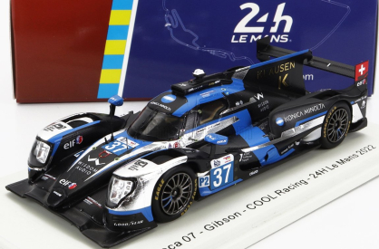 Spark-model Oreca Gibson 07 Gk428 4.2l V8 Team Cool Racing N 37 24h Le Mans 2022 Y.ye - R.taylor - N.krutten 1:43 Černá Modrá Stříbrná