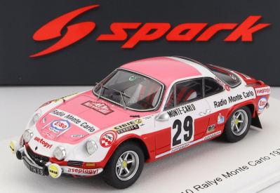 Spark-model Renault Alpine A110 1600s N 29 Rally Montecarlo 1973 P.moss - E.crellin 1:43 Růžová Bílá Červená