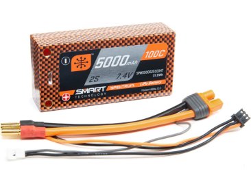 Spektrum Smart LiPo 7.4V 5000mAh 100C Short HC