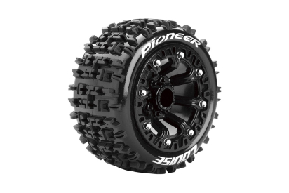 ST-PIONEER SOFT 1/16 12mm hex Black Rims