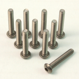 Titanový šroub inbus půlkulatá hlava M3x20mm (10)