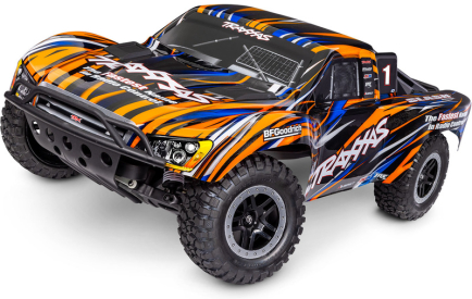 RC auto Traxxas Slash 1:10 BL-2s HD RTR, oranžová