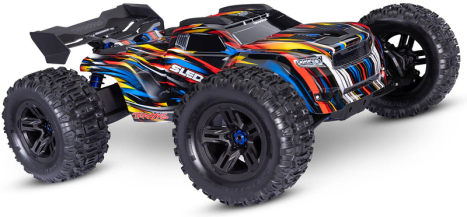 RC auto Traxxas Sledge s belted pneu 1:8 RTR, modrá