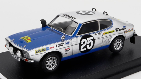 Trofeu Ford england Capri 2600 (night Version) N 25 Rally East African Safari 1970 Dieter Glemser - Klaus Kaiser 1:43 Šedá Met Modrá