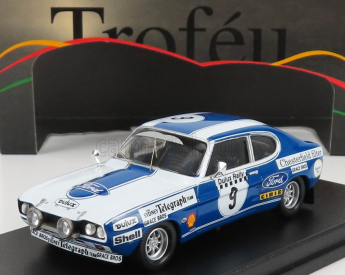 Trofeu Ford england Capri 2600 Rs N 9 Rally Australia 1972 D.mckay - G.connelly 1:43 Bílá Modrá