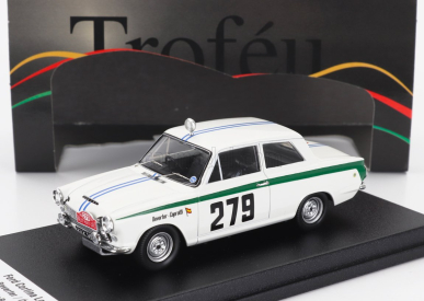 Trofeu Ford england Cortina Lotus N 279 Rally Montecarlo 1964 Estanislao Reverter - Oscar Caprotti 1:43 Bílá Zelená