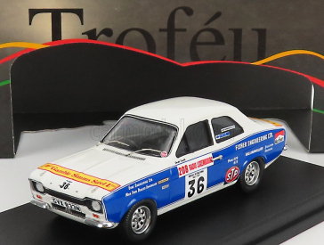 Trofeu Ford england Escort Mki N 36 Winner Gr.1 Rally Donegal International 1975 B.fisher - D.smyth 1:43 Bílá Modrá Žlutá