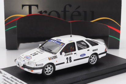 Trofeu Ford england Sierra Xr 4x4 N 28 Winner Rally Boucles De Spa 1986 Jean Claude Probst - Danny De Canck 1:43 Bílá