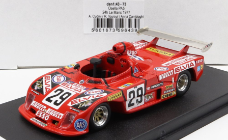 Trofeu Osella Pa5 Team Osella Corse N 29 24h Le Mans 1977 A.cudini - T.touroul - A.cambiaghi 1:43 Red